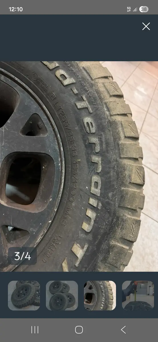 Jeep (OEM) Wj · 16x5.5 5x127 ET0 · BFGoodrich 255/85 R16 · x4 · Foto 3