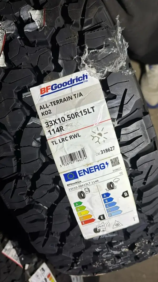 BFGoodrich All-Terrain T/A KO2 · 33x10.5 R15 · x1